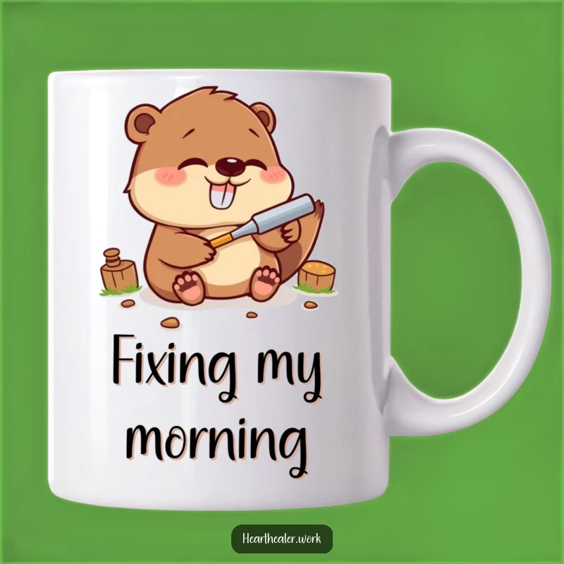 Funny Kawaii Beaver Mug: Fix Your Day with Hilarious Giggles!
