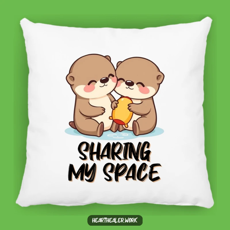 Funny Kawaii Otter Pillow: Cozy Cuteness for a Hilarious Snuggle!