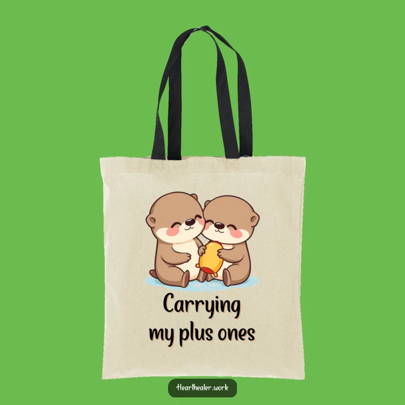 Funny Kawaii Otter Tote Bag: Carry Your Essentials with Adorable Humor!